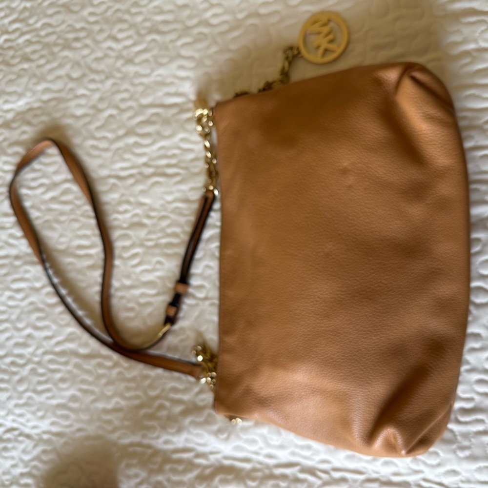 Tan Leather Shoulder Bag